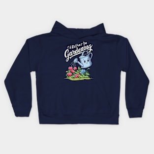 I'd Rather Be Gardening. Gardening Lover Kids Hoodie